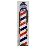 Barber Shop Metal Sign 30x7, Rust Spots