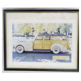 Framed Picture 1940 Packard 17x21