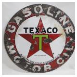 Texaco Metal Sign - 42" round