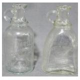 2 White House Glass Vinegar Bottles