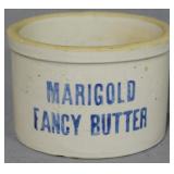 Marigold Fancy Butter Crock 4x6