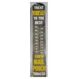 Mail Pouch Tobacco Metal Thermometer - 39" x 8"