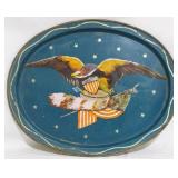 Vintage Metal Eagle Tray 11.5 x 14