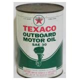 Texaco Outboard Motor Oil Tin 5.5"