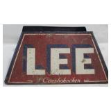 Double-Sided Lee Metal Sign - 15" x 8" x 12"