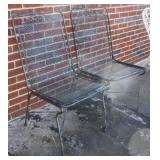 2 pc Outdoor Chairs - 36" x 19" x 21"