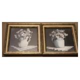 2 pc Set Framed Prints - 16" x 16"