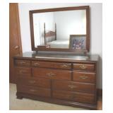 Dresser w / Mirror - 67" x 60" x 18"