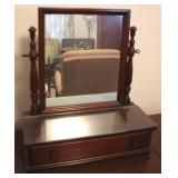 Mahogany Shaving Mirror - 21" x 19" x 8"