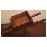 Toy/Decorative Wood Wheelbarrow - 6" x 14"