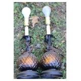2 pc Set Lamps - 18" Tall