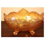 Carnival Glass Bowl - 10" x 8"