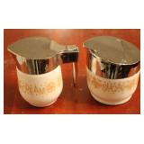 2 pc Creamer & Sugar Set - 5" Tall
