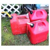 3  Gas Cans - 5 Gallon