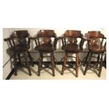 4 pc Set Bar Chairs - 24" x 44" x 17"