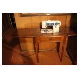Vintage Sewing Machine Table - 25" x 18" x 31"