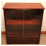 Glass Front Bookcase - 34" x 30" x 13"