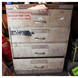 Metal Cabinet w / Contents