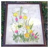 Framed Needlepoint - 24" x 19"