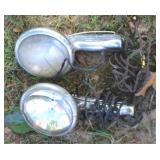 2 pc Vintage Spotlights - 9" Tall