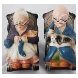 Man & Woman Coin Bank - 4" Tall