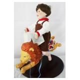 Danbury Mint Doll w / Lion - 13" x 17" x 9"