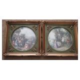 2 pc. Set Framed Prints - 15" x 15"