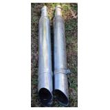2 Exhaust Pipes - 28" Long