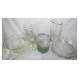 Lot Assorted Glass Items