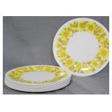 8 Artisan Ware Yellow Daisy Plates 10"