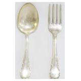 Lunt Sterling Fork and Spoon 1.0oz