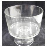 Glass Footed Bowl - 8.5" x 8"