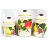 3pc Canister Set by Tabletops Gallery 10"