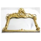 Monumental Gesso Mantel Mirror
