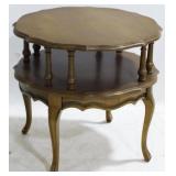 French Mid-Century Drum Table 25x28