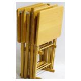 4 TV Trays with Rack 27x20x14