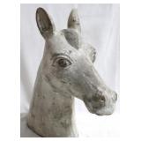 Hand Painted Wood Horse Head - 15" x 17"