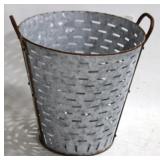 Metal Olive Bucket - 15" x 16"
