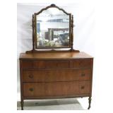 Vintage Dresser with Mirror 71x48x24