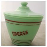 Jadeite grease bowl