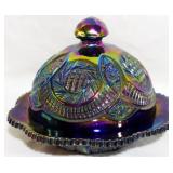 LE Smith Pinwheel & Hobstar Sunburst Butter Dish