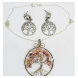 Tree of Life Necklace and Earrings
