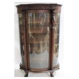 Oak Lion Ball & Claw China Cabinet