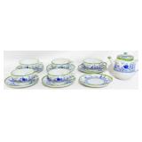 Mini Tea set Pieces, has chips & cracks