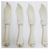 4 Sterling Handle Knives