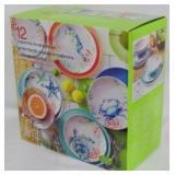 12pc Melamine Dinnerware Set