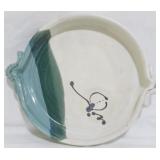 Signed North Carolina Art Pottery Tray 2.5x13x11