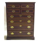 Drexel Banded Inlay Chest of Drawers