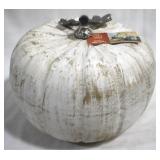 Wood Pumpkin Decoration - 10" x 9"