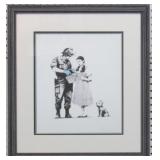 STOP AND SEARCH GICLEE BY GRAFFITI ARTIST BANKSY